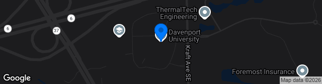 Map showing Davenport University Main Campus