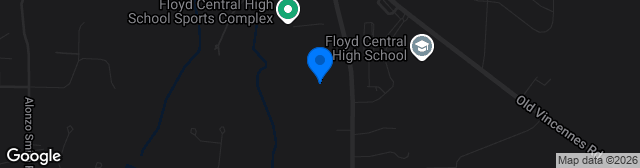 Map showing Floyd Central HS Football Stadium