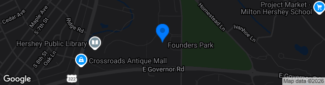 Map showing Hershey High School Soccer Stadium