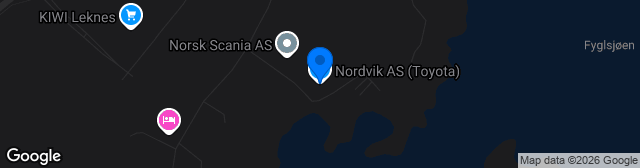 Map showing Leknes kunstgress
