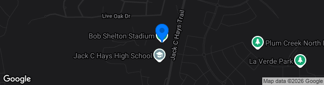 Map showing Bob Shelton Stadium