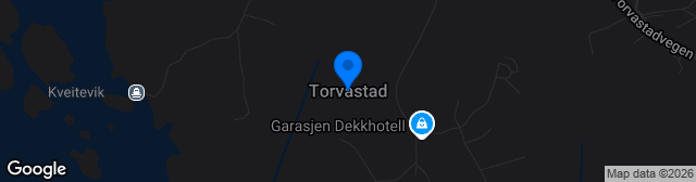 Map showing Torvastad Idrettssenter