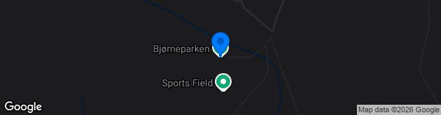 Map showing Bjørneparken kunstgress