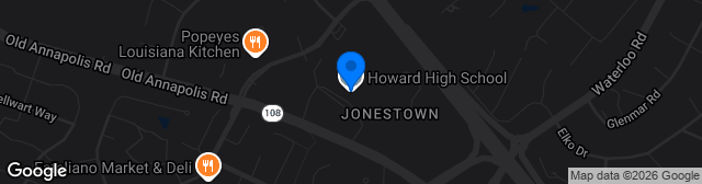 Map showing Howard High School