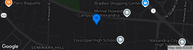 Map showing Episcopal High School Hummel Bowl Stadium