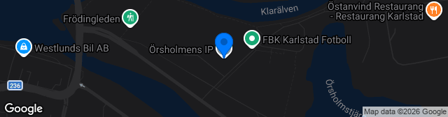 Map showing Örsholmens IP Konstgräs