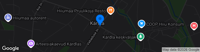 Map showing Kärdla linnastaadion