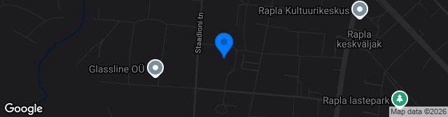 Map showing Rapla Kunstmurustaadion