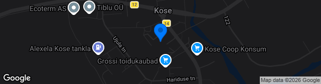 Map showing Kose Gümnaasiumi staadion