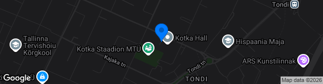 Map showing Kotka staadion