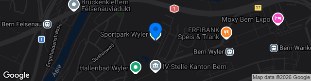 Map showing Sportplatz Wyler Hauptplatz