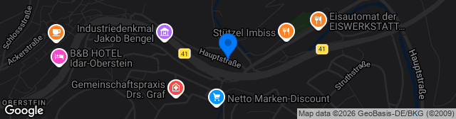 Map showing Hans Dieter Krieger Stadion