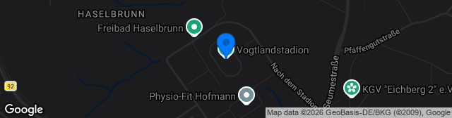 Map showing Vogtlandstadion