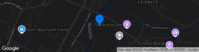 Map showing WGF-Arena Stadion des Friedens