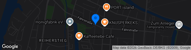 Map showing Rasenplatz Fährstrasse