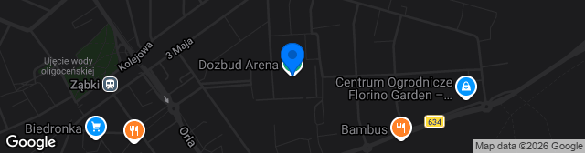 Map showing Stadion Dolcanu Ząbki