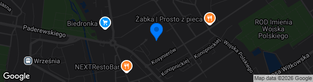 Map showing Stadion Miejski