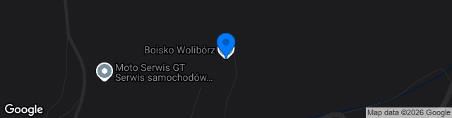 Map showing Boisko Wolibòrz