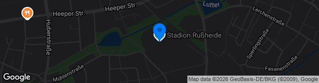 Map showing Bezirkssportanlage Rußheide