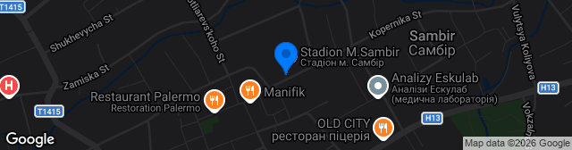 Map showing Stadioni Im. Leva Brovarsʹkoho