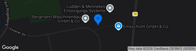 Map showing Schone&Bruns-Arena