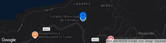 Map showing Estádio Municipal de Fornelos