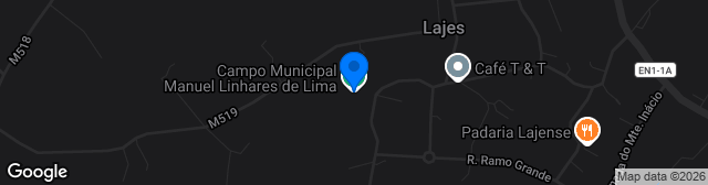 Map showing Campo Municipal Manuel Linhares Lima
