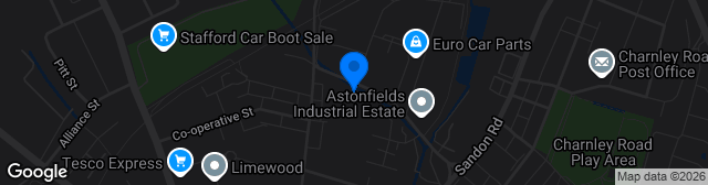 Map showing The Stan Robinson Stadium