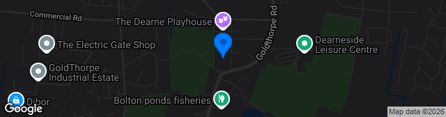 Map showing Parkgate Sports & Social Club