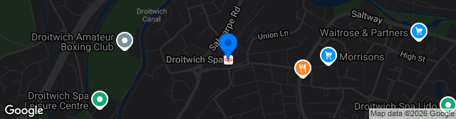 Map showing Droitwich Spa Football Field