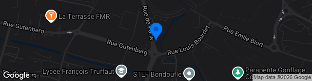 Map showing Stade Robert Bobin