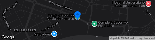 Map showing Centro Deportivo Wanda Alcalá de Henares