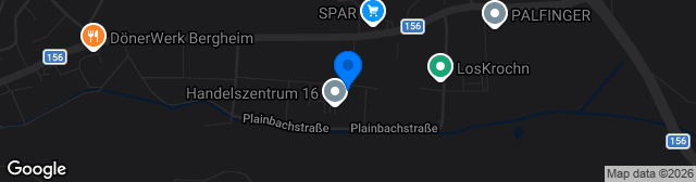 Map showing AVZ-Arena Bergheim