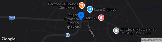Map showing Stadion Staro Oryahovo