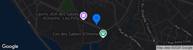 Map showing Stade de la Rudelière