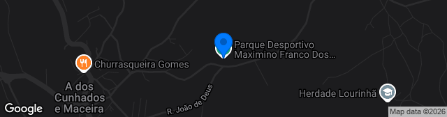 Map showing Parque Desportivo Maximino Franco Dos Santos