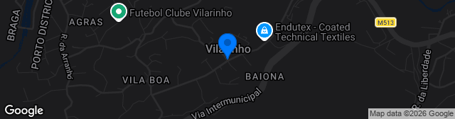 Map showing Estádio Municipal de Vilarinho