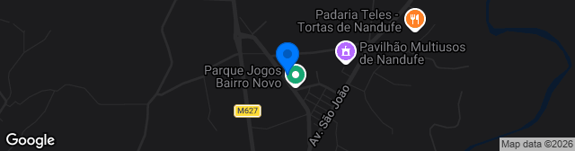 Map showing Parque de Jogos Sporting Clube de Nandufe