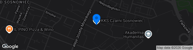 Map showing Stadion im. Jana Ciszewskiego