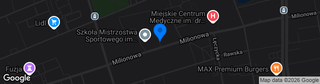 Map showing Stadion UKS SMS