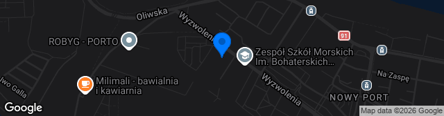 Map showing Boisko przy Zespole Szkół Morskich