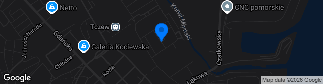 Map showing Stadion przy ulicy Elżbiety
