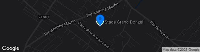 Map showing Stade du Grand-Donzel