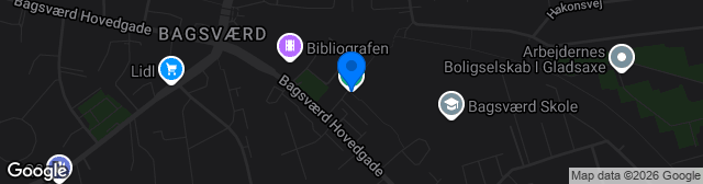 Map showing Bagsværd Stadion