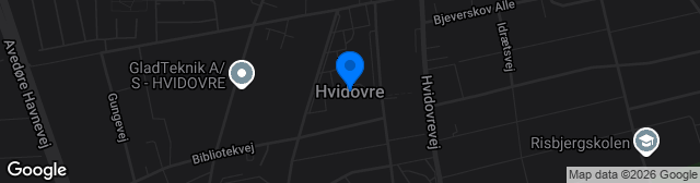 Map showing Hvidovre IF's baner