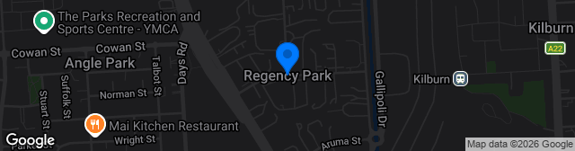 Map showing Regency Park Pitch 1