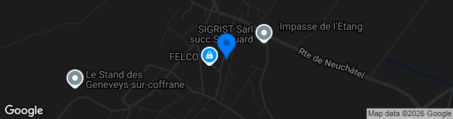 Map showing Centre Sportif Les Geneveys-sur-Coffrane