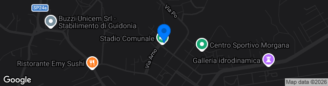 Map showing Stadio Comunale