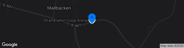 Map showing Strandvallen Coop Arena