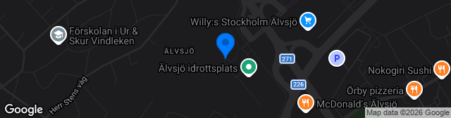 Map showing Älvsjö IP